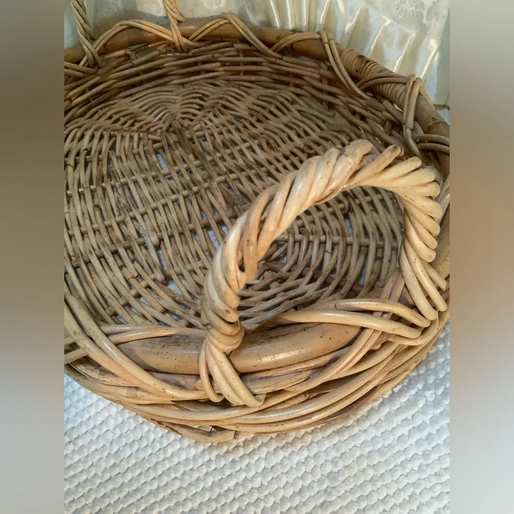 LG VINTAGE FARM TABLE OVAL BASKET
